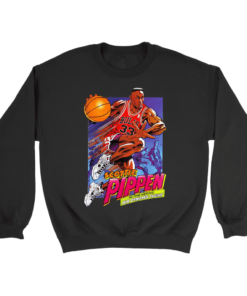 Crewneck Sweatshirt / Black / S Pippen 90's Cartoon Sweatshirt