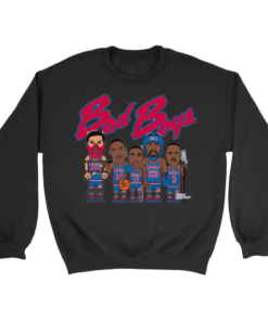 Crewneck Sweatshirt / Black / S Pistons Badboys Sweatshirt