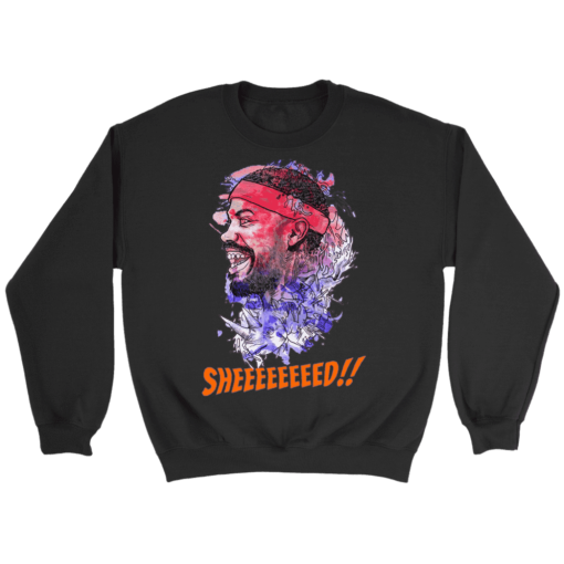 Crewneck Sweatshirt / Black / S Rasheed Wallace Watercolor Sweatshirt