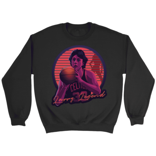 Crewneck Sweatshirt / Black / S Retro Larry Bird Sweatshirt