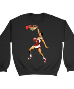 Crewneck Sweatshirt / Black / S Spud Webb Slamdunk Sweatshirt