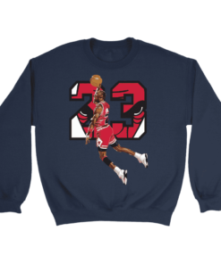 Crewneck Sweatshirt / Navy / S #23 The GOAT Sweatshirt