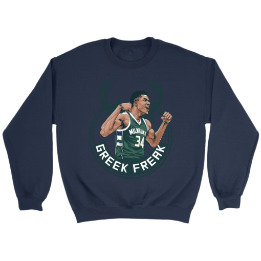 Crewneck Sweatshirt / Navy / S Giannis "The Greek Freak" Antetokounmpo Sweatshirt