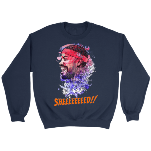 Crewneck Sweatshirt / Navy / S Rasheed Wallace Watercolor Sweatshirt