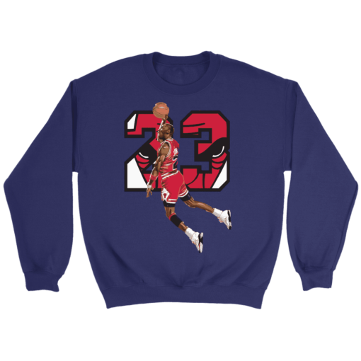 Crewneck Sweatshirt / Purple / S #23 The GOAT Sweatshirt