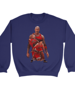 Crewneck Sweatshirt / Purple / S Chicago's Big Three Sweatshirt