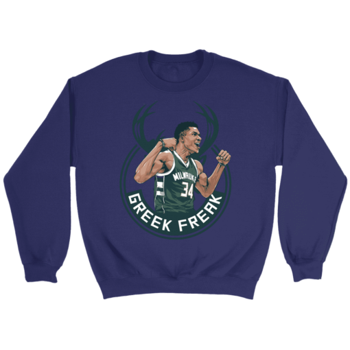 Crewneck Sweatshirt / Purple / S Giannis "The Greek Freak" Antetokounmpo Sweatshirt