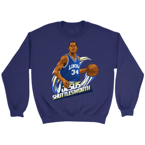 Crewneck Sweatshirt / Purple / S Jesus Shuttlesworth Sweatshirt