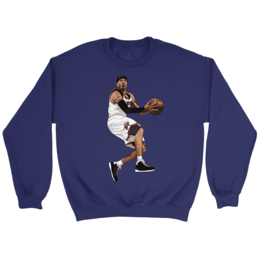 Crewneck Sweatshirt / Purple / S Retro Allen Iverson Sweatshirt