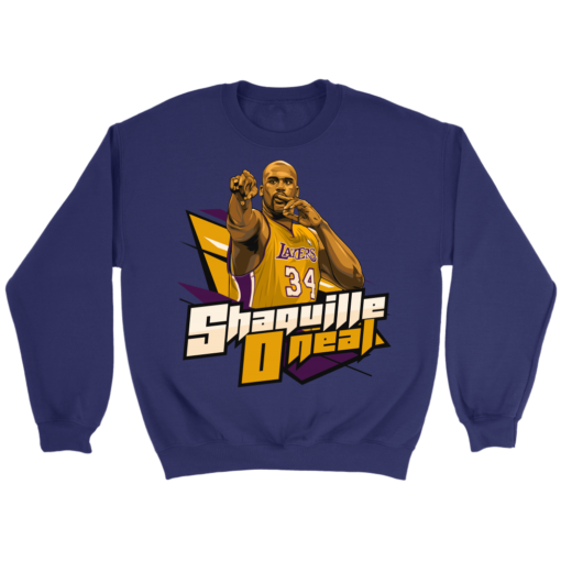 Crewneck Sweatshirt / Purple / S Shaquille O'neal Sweatshirt