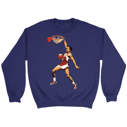 Crewneck Sweatshirt / Purple / S Spud Webb Slamdunk Sweatshirt