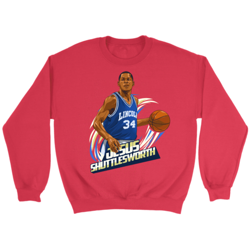 Crewneck Sweatshirt / Red / S Jesus Shuttlesworth Sweatshirt