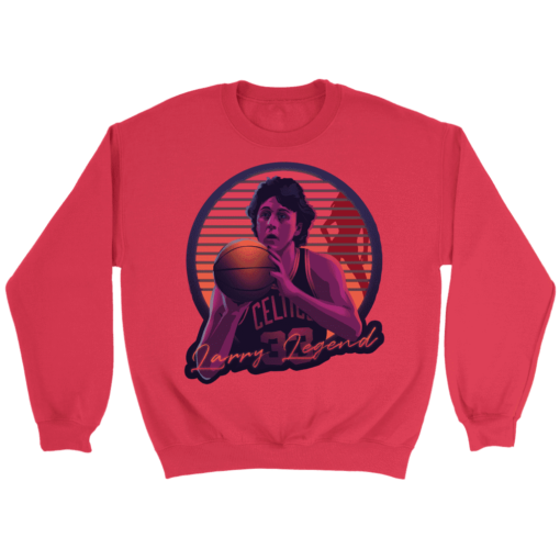 Crewneck Sweatshirt / Red / S Retro Larry Bird Sweatshirt