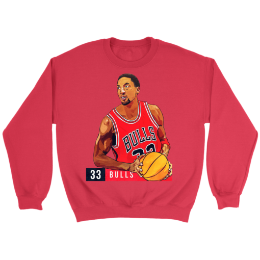 Crewneck Sweatshirt / Red / S Retro Scottie Pippen Sweatshirt