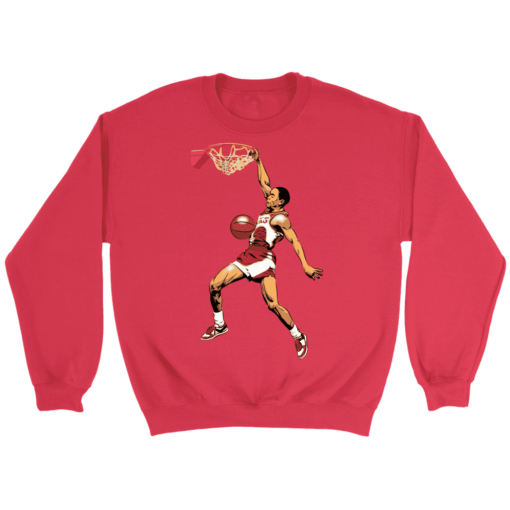 Crewneck Sweatshirt / Red / S Spud Webb Slamdunk Sweatshirt