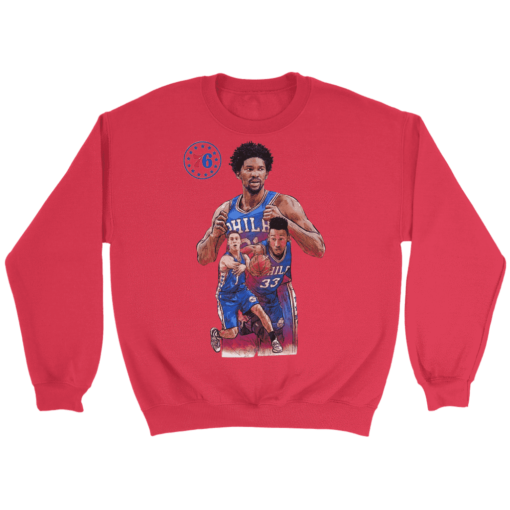 Crewneck Sweatshirt / Red / S The 76ers Squad Sweatshirt