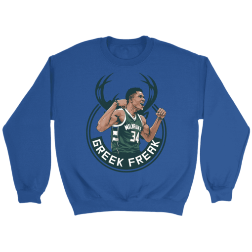 Crewneck Sweatshirt / Royal / S Giannis "The Greek Freak" Antetokounmpo Sweatshirt