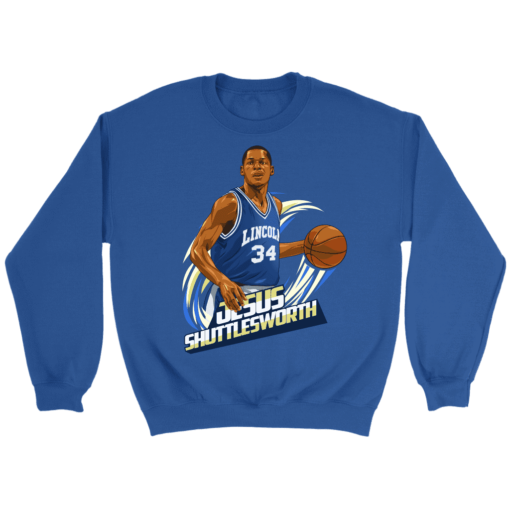 Crewneck Sweatshirt / Royal / S Jesus Shuttlesworth Sweatshirt