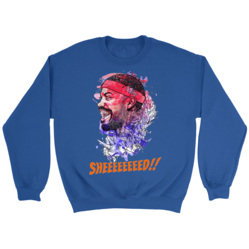 Crewneck Sweatshirt / Royal / S Rasheed Wallace Watercolor Sweatshirt