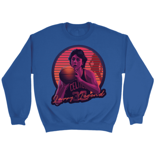 Crewneck Sweatshirt / Royal / S Retro Larry Bird Sweatshirt