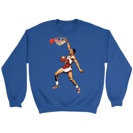 Crewneck Sweatshirt / Royal / S Spud Webb Slamdunk Sweatshirt