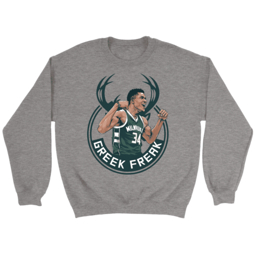 Crewneck Sweatshirt / Sport Grey / S Giannis "The Greek Freak" Antetokounmpo Sweatshirt