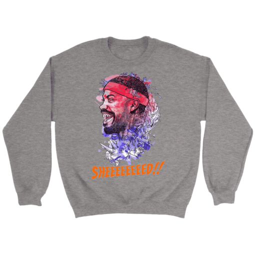 Crewneck Sweatshirt / Sport Grey / S Rasheed Wallace Watercolor Sweatshirt