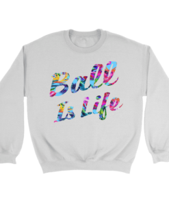 Crewneck Sweatshirt / White / S Ball is Life Summer Sweatshirt