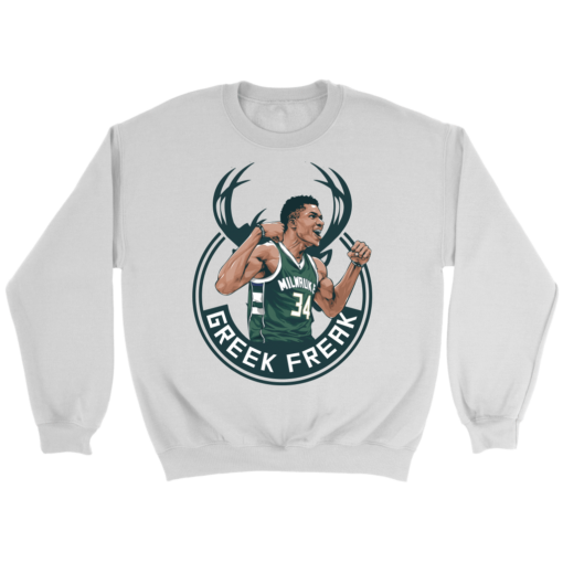 Crewneck Sweatshirt / White / S Giannis "The Greek Freak" Antetokounmpo Sweatshirt