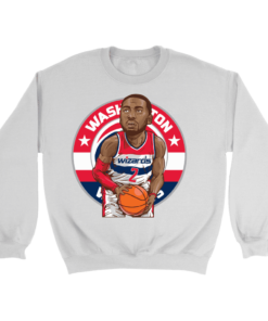 Crewneck Sweatshirt / White / S John Wall Cartoon Sweatshirt