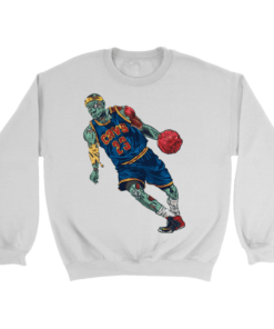 Crewneck Sweatshirt / White / S King of Zombie Sweatshirt