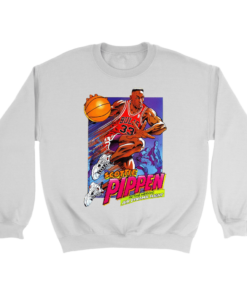 Crewneck Sweatshirt / White / S Pippen 90's Cartoon Sweatshirt