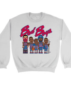 Crewneck Sweatshirt / White / S Pistons Badboys Sweatshirt