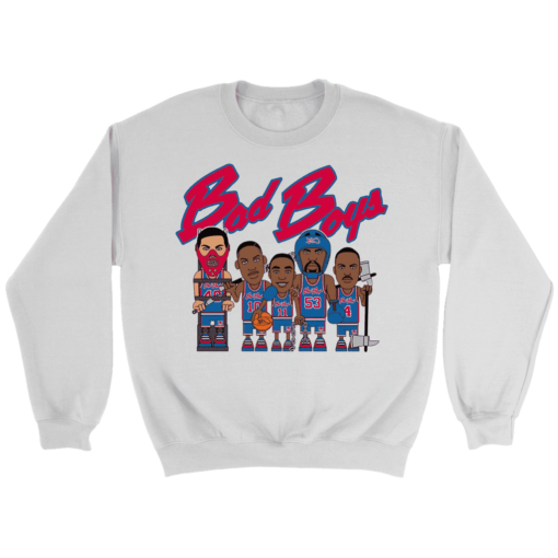 Crewneck Sweatshirt / White / S Pistons Badboys Sweatshirt