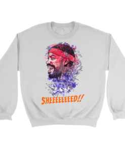 Crewneck Sweatshirt / White / S Rasheed Wallace Watercolor Sweatshirt