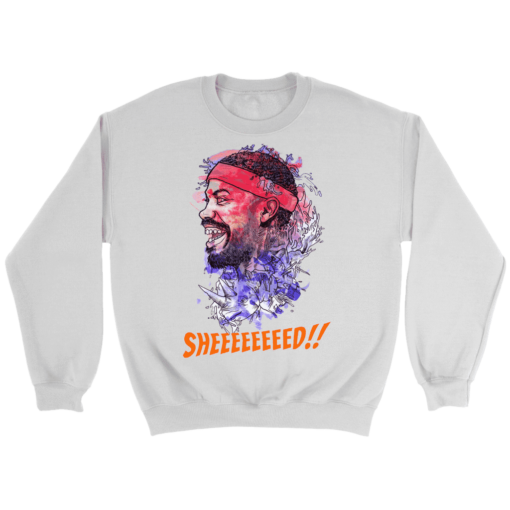 Crewneck Sweatshirt / White / S Rasheed Wallace Watercolor Sweatshirt