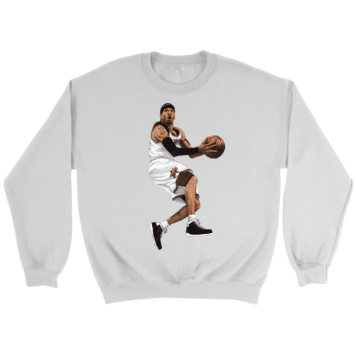 Crewneck Sweatshirt / White / S Retro Allen Iverson Sweatshirt