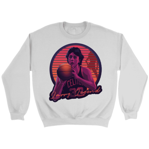 Crewneck Sweatshirt / White / S Retro Larry Bird Sweatshirt