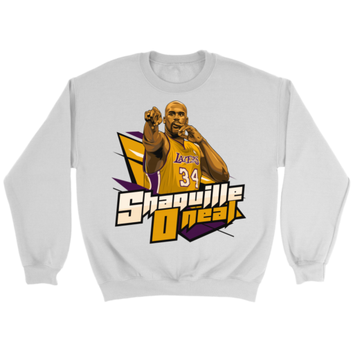 Crewneck Sweatshirt / White / S Shaquille O'neal Sweatshirt