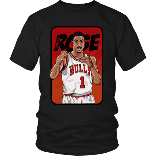 District Unisex Shirt / Black / S Derrick Rose Bulls Shirt