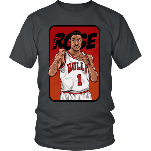 District Unisex Shirt / Charcoal / S Derrick Rose Bulls Shirt