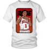 District Unisex Shirt / White / S Derrick Rose Bulls Shirt