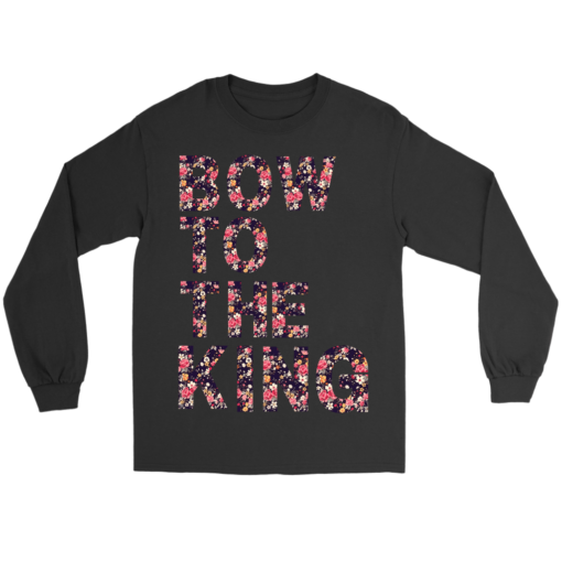 Gildan Long Sleeve Tee / Black / S Bow to the King Long Sleeve