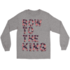 Gildan Long Sleeve Tee / Sports Grey / S Bow to the King Long Sleeve