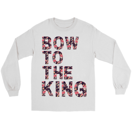 Gildan Long Sleeve Tee / White / S Bow to the King Long Sleeve