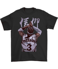 Gildan Mens T-Shirt / Black / S Allen Iverson Shirt