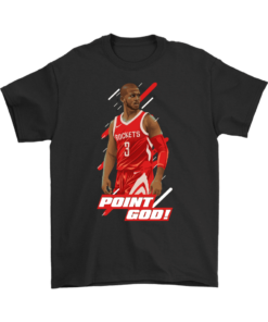 Gildan Mens T-Shirt / Black / S Chris Paul "Point God" Shirt