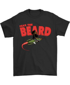 Gildan Mens T-Shirt / Black / S Fear The Beard Harden Shirt