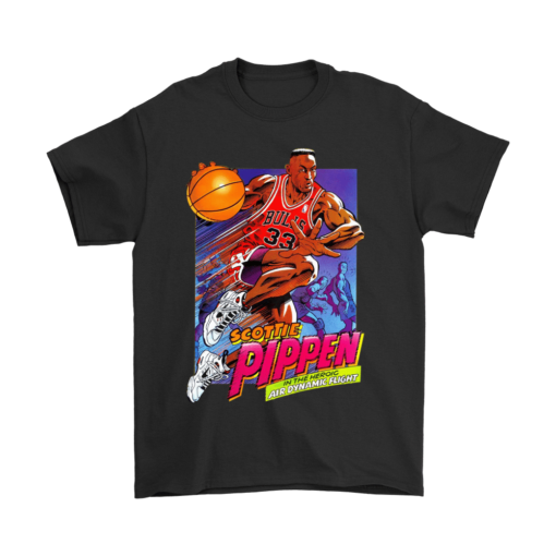 Gildan Mens T-Shirt / Black / S Pippen 90's Cartoon Shirt