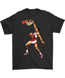 Gildan Mens T-Shirt / Black / S Spud Webb Slamdunk Shirt